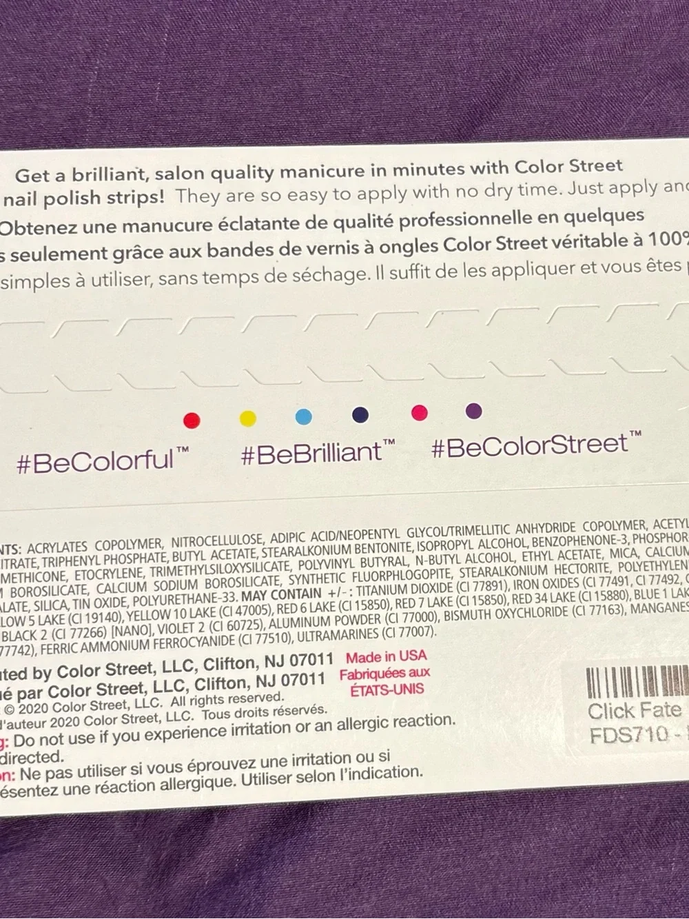 Color Street peachy pink